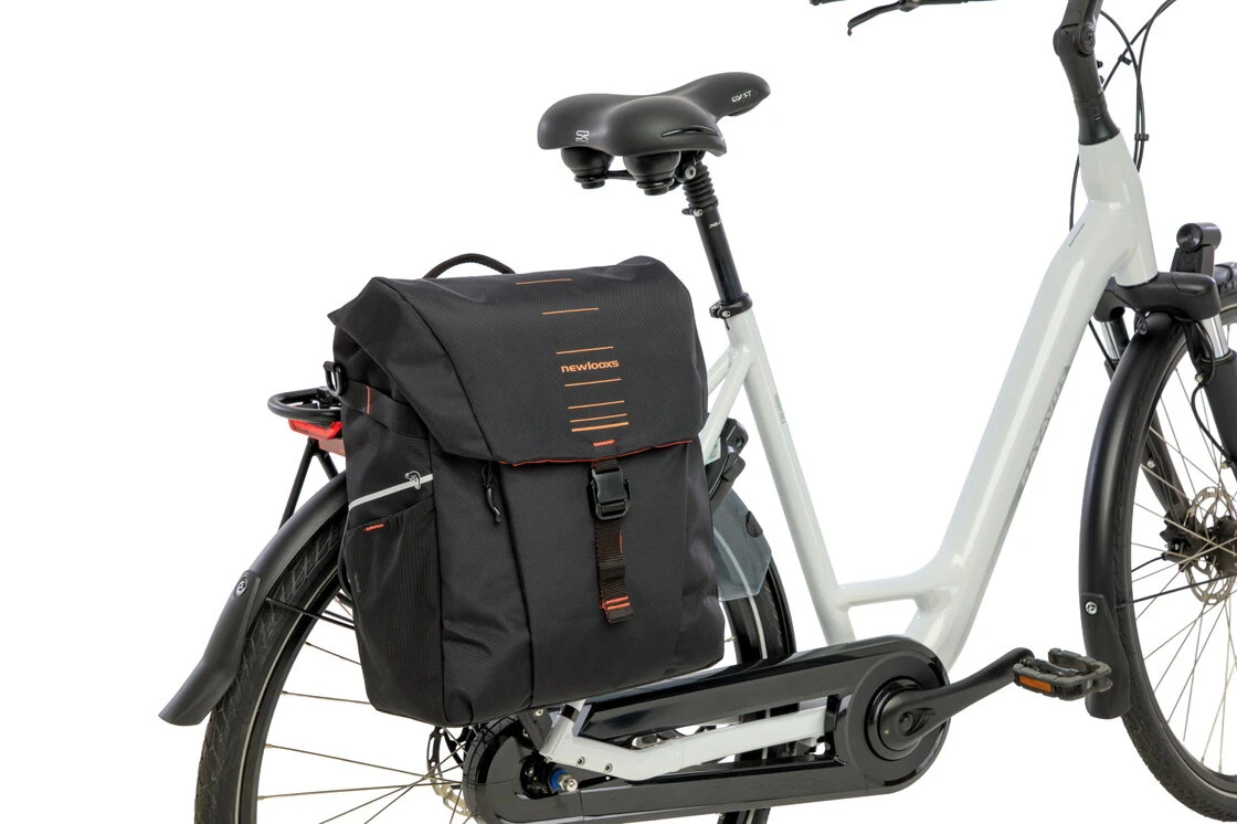 Pojedyncza sakwa rowerowa New Looxs Vigo Single 20L Black Orange