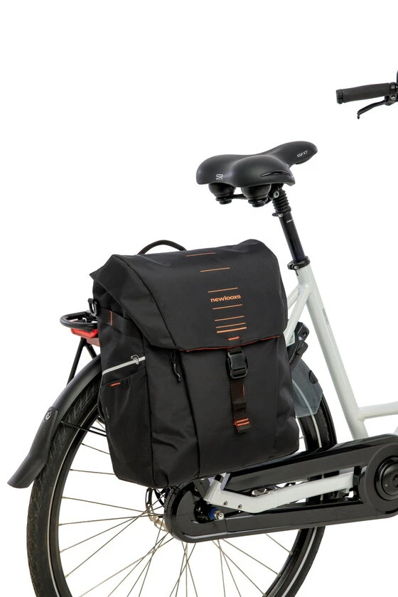 Pojedyncza sakwa rowerowa New Looxs Vigo Single 20L Black Orange