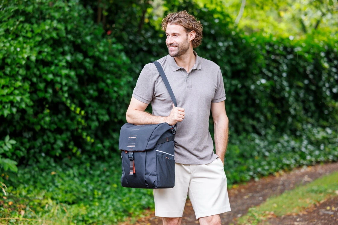 Pojedyncza sakwa rowerowa New Looxs Vigo Single 20L Black Orange