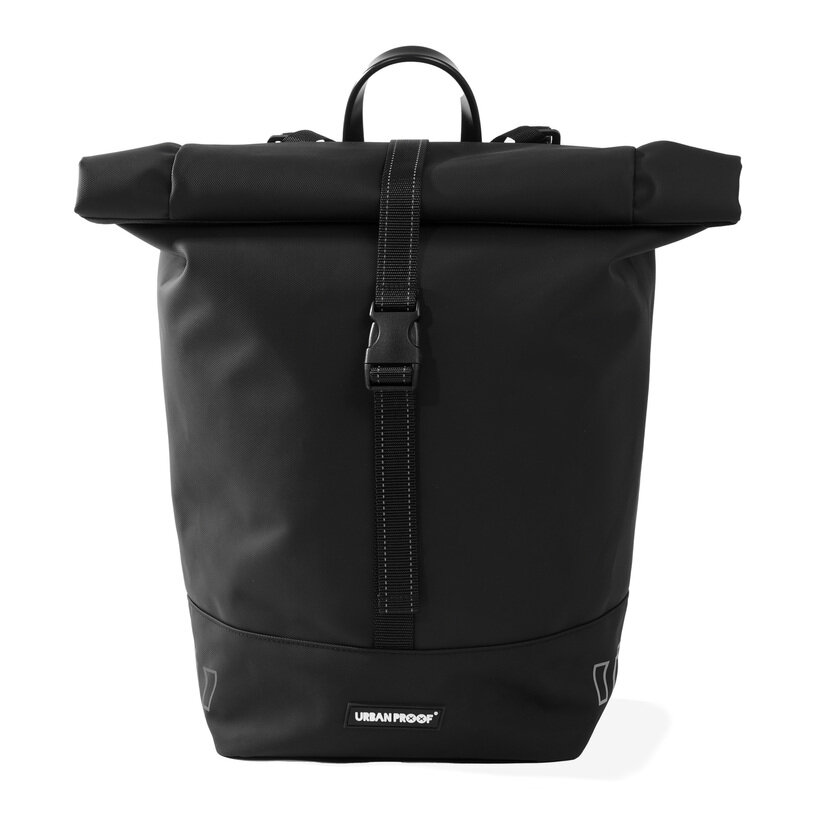Pojedyncza sakwa rowerowa Urban Proof Rolltop Bag 20L Czarny