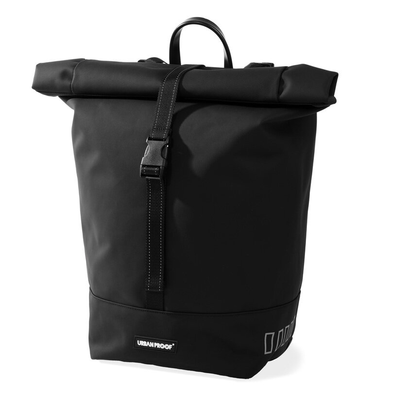 Pojedyncza sakwa rowerowa Urban Proof Rolltop Bag 20L Czarny