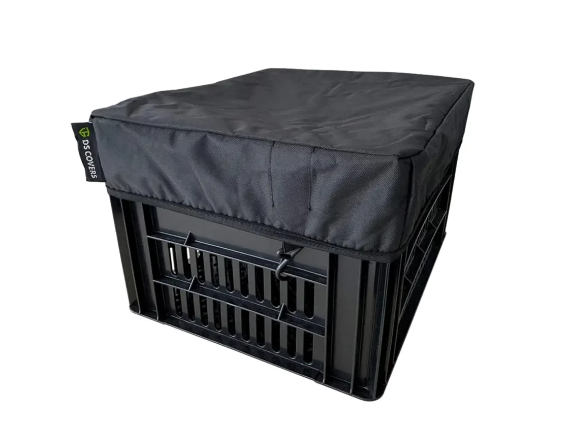 Pokrowiec na skrzynię rowerową DS Covers L 40×50 cm czarny