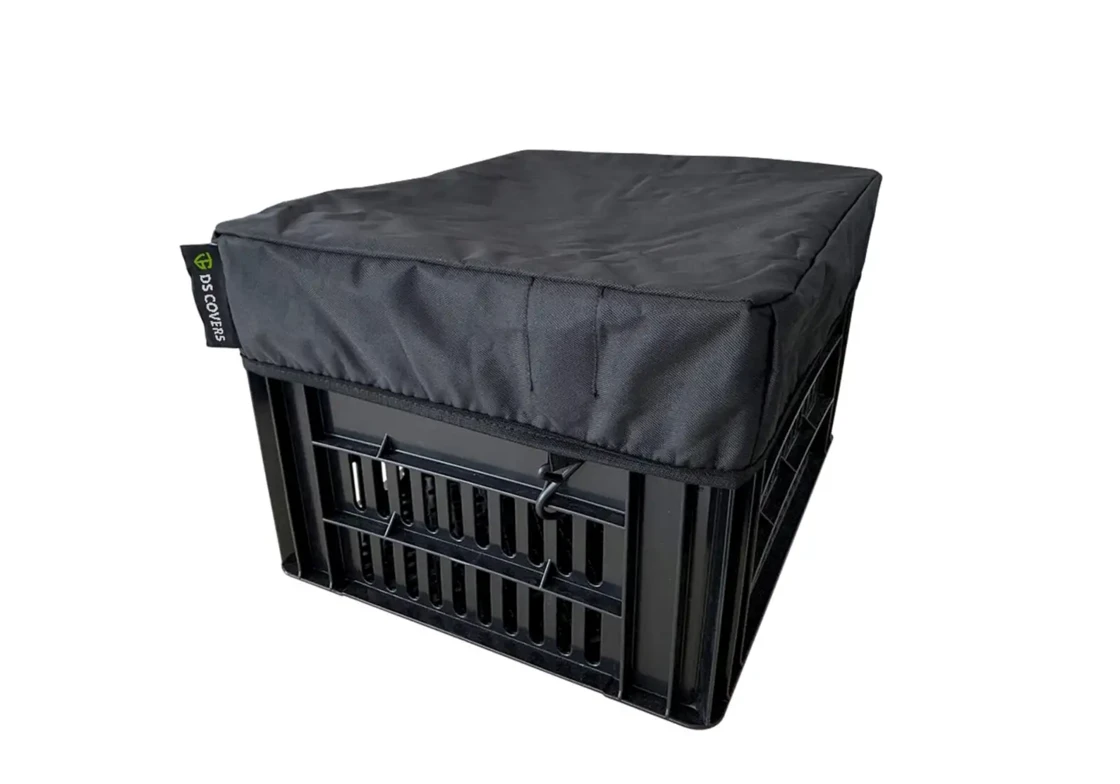 Pokrowiec na skrzynię rowerową DS Covers M 35×45 cm czarny