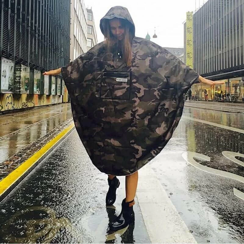 Ponczo rowerowe People's Poncho Camo