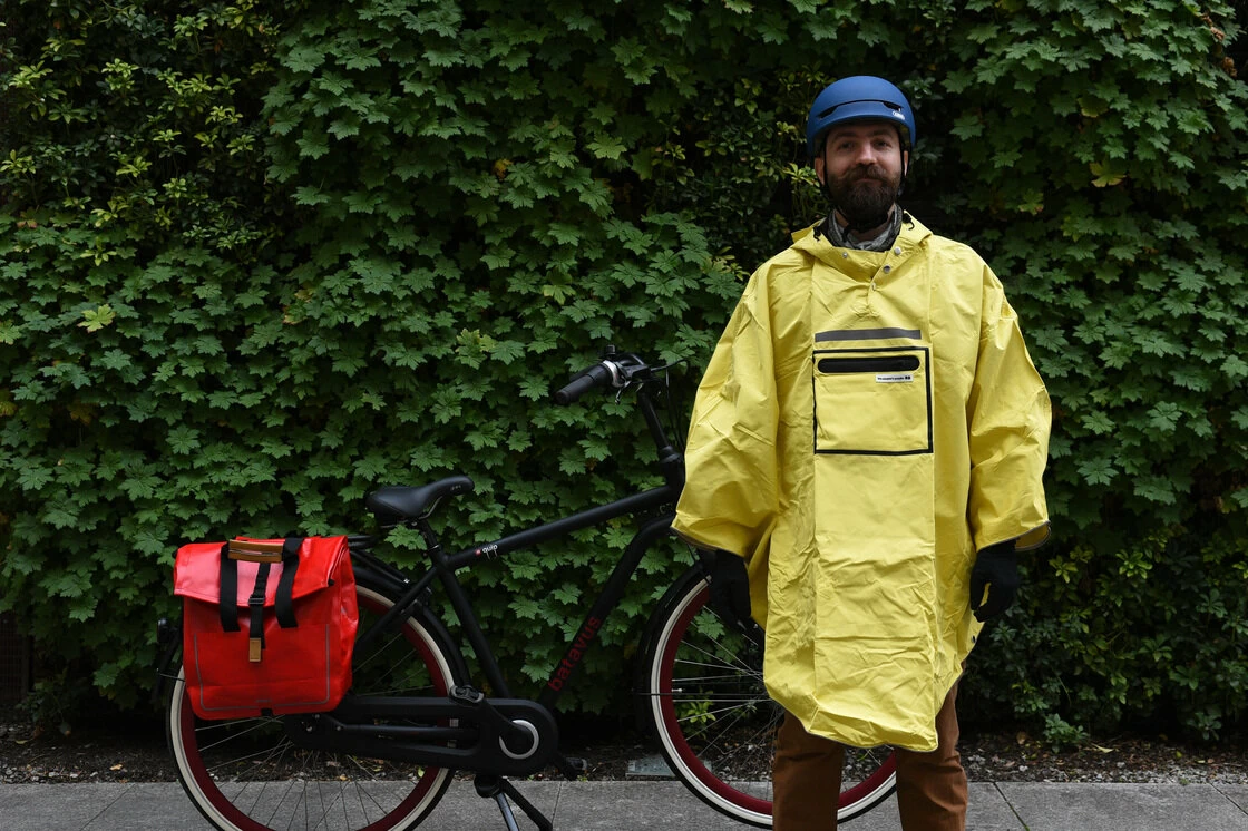 Ponczo rowerowe People's Poncho Żółty