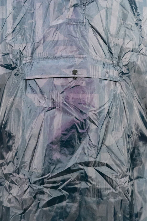 Ponczo rowerowe Rain Kiss Back to Black Art Camo