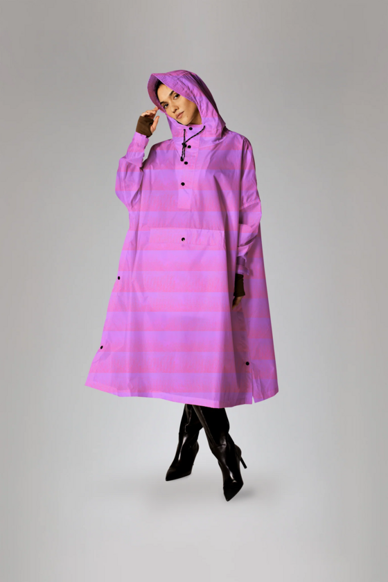 Ponczo rowerowe Rain Kiss Seeing Stripes
