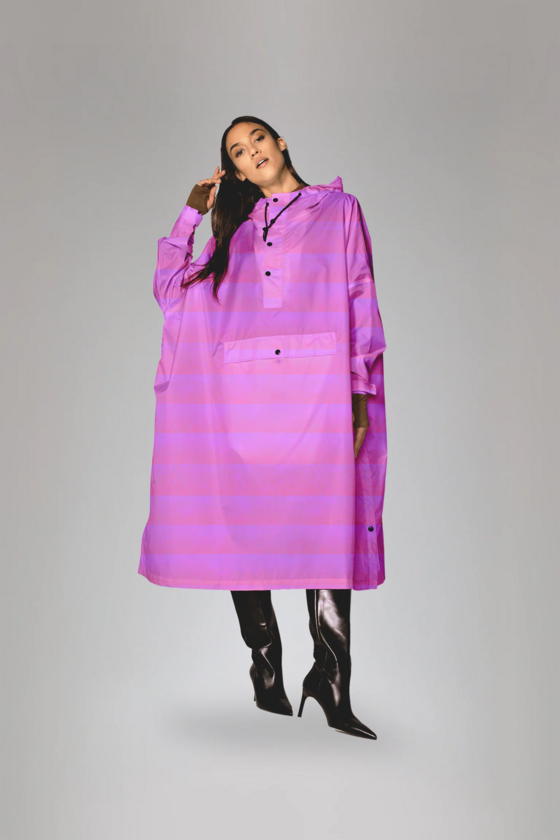 Ponczo rowerowe Rain Kiss Seeing Stripes