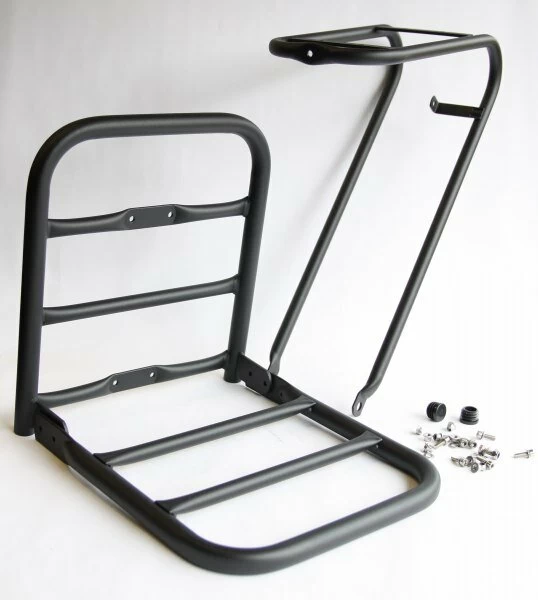 Przedni bagażnik rowerowy do Gazelle Heavy Duty NL oraz Miss Grace Black mat, czarny mat (z elementami montażowymi)