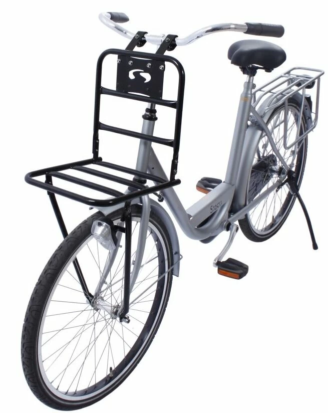 Przedni bagażnik rowerowy Steco Comfort czarny połysk