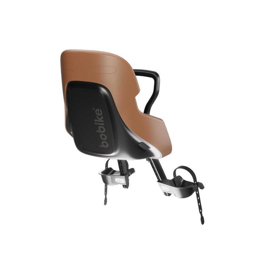 Przedni fotelik rowerowy Bobike Evolve Mini Cinnamon Brown