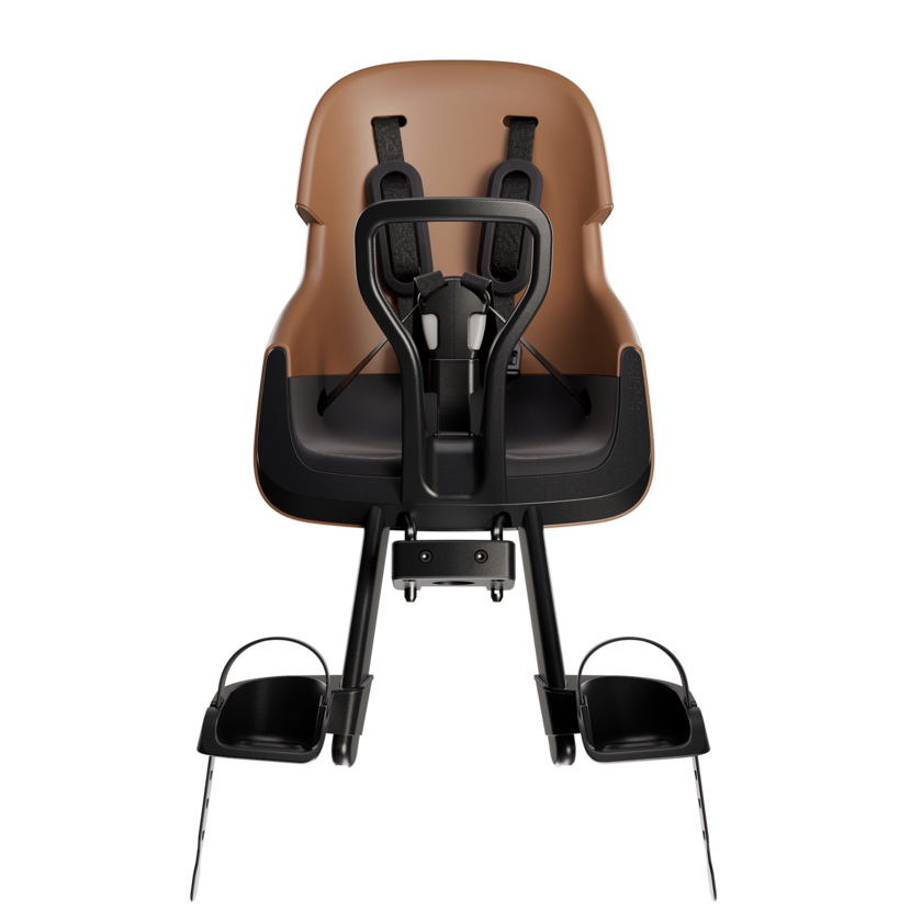 Przedni fotelik rowerowy Bobike Evolve Mini Cinnamon Brown