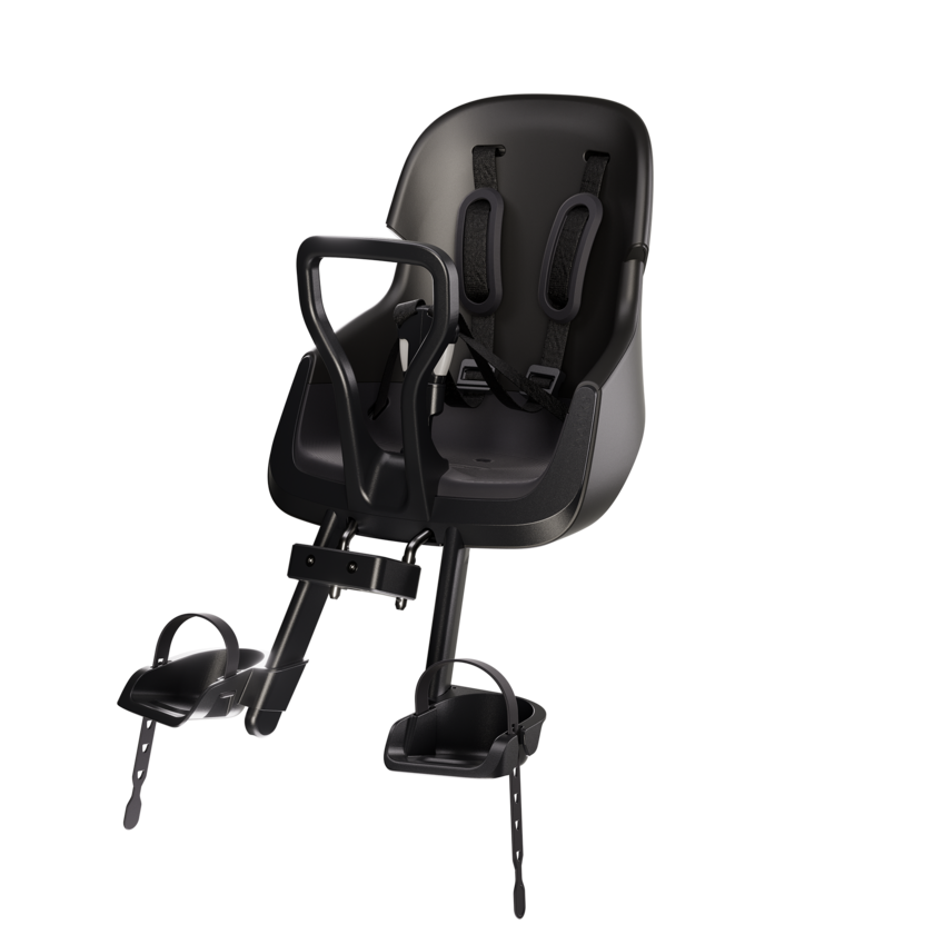 Przedni fotelik rowerowy Bobike Evolve Mini Urban Black