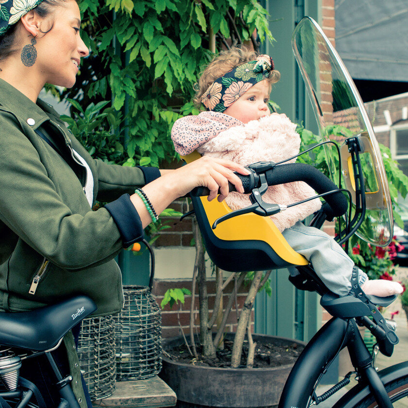 Przedni fotelik rowerowy Bobike Mini One Chocolate Brown