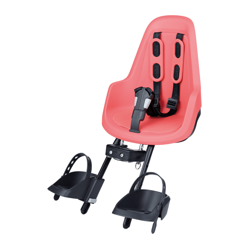 Przedni fotelik rowerowy Bobike Mini One Fierce Flamingo