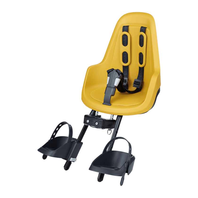 Przedni fotelik rowerowy Bobike Mini One Mighty Mustard