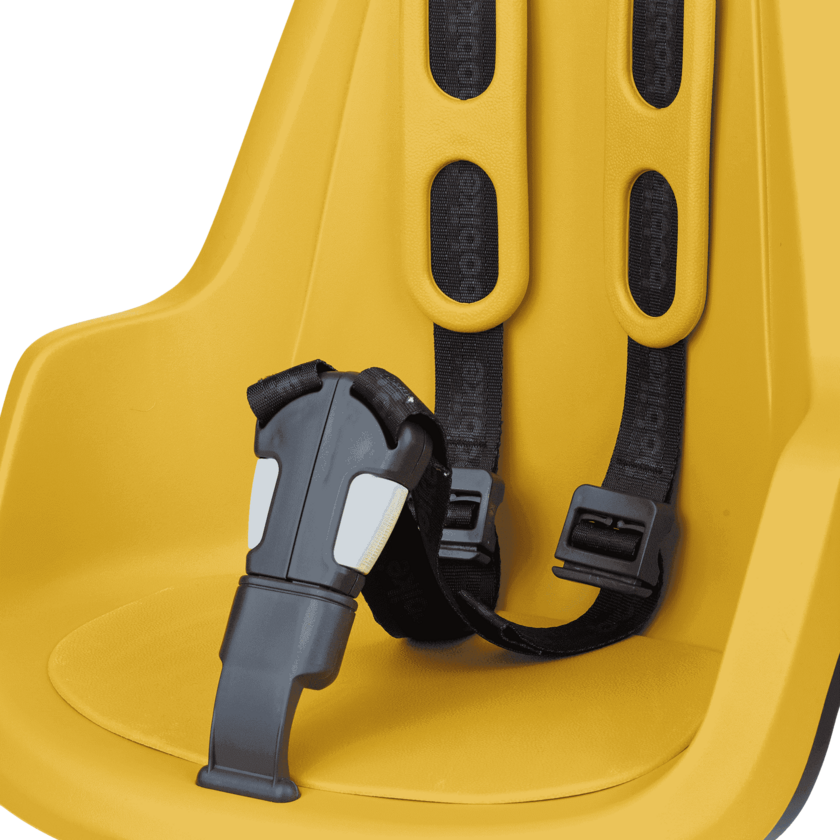 Przedni fotelik rowerowy Bobike Mini One Mighty Mustard