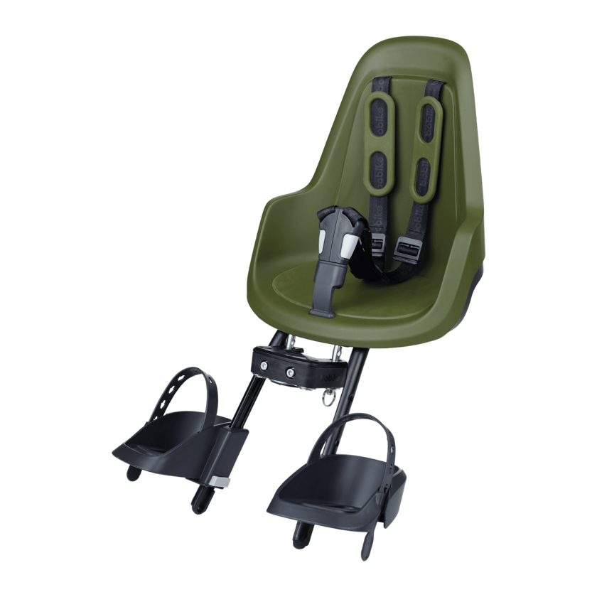 Przedni fotelik rowerowy Bobike Mini One Olive Green