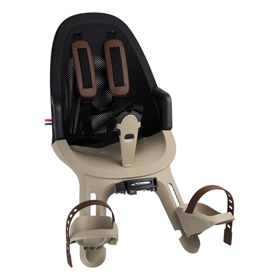 Przedni fotelik rowerowy dla dziecka Qibbel Air cappuciono