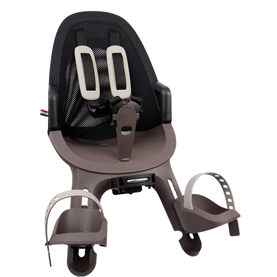 Przedni fotelik rowerowy dla dziecka Qibbel Air hazel brown