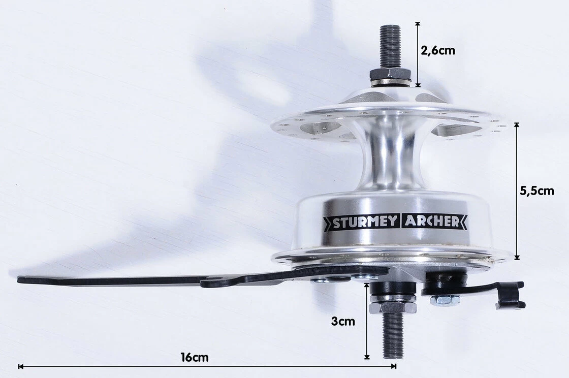 Przedni hamulec bębnowy Sturmey Archer X-FD ALU