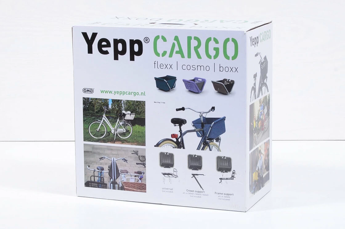 Przedni kosz rowerowy Yepp Cargo Boxx brązowy