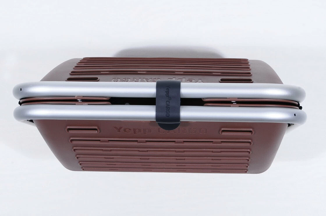 Przedni kosz rowerowy Yepp Cargo Boxx brązowy