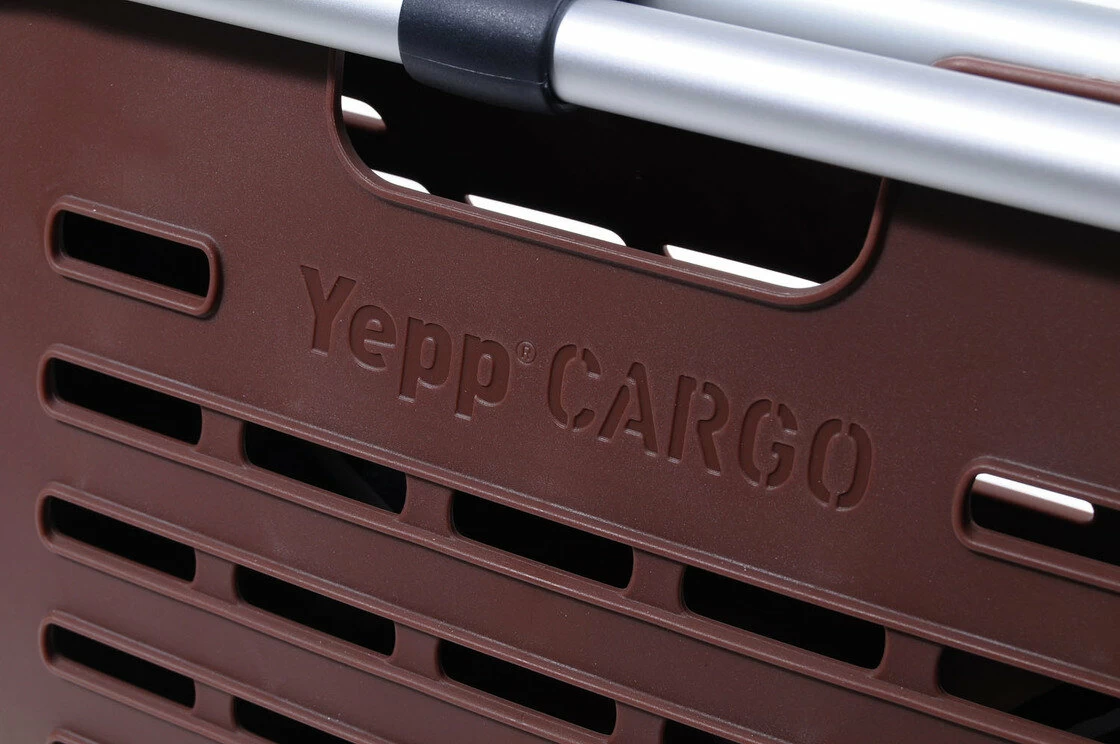 Przedni kosz rowerowy Yepp Cargo Boxx brązowy
