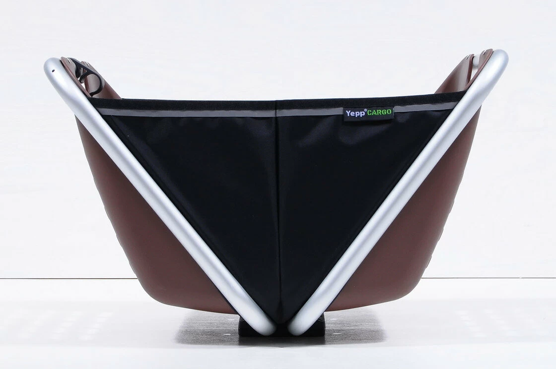 Przedni kosz rowerowy Yepp Cargo Boxx brązowy