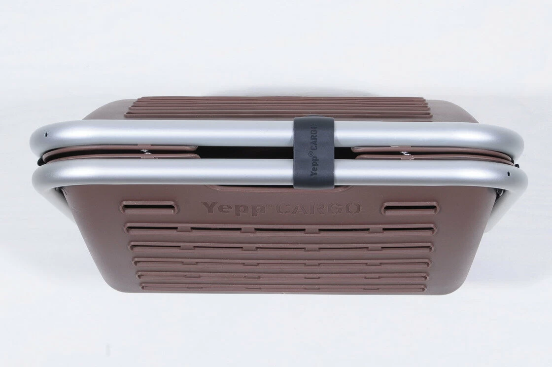 Przedni kosz rowerowy Yepp Cargo Boxx brązowy