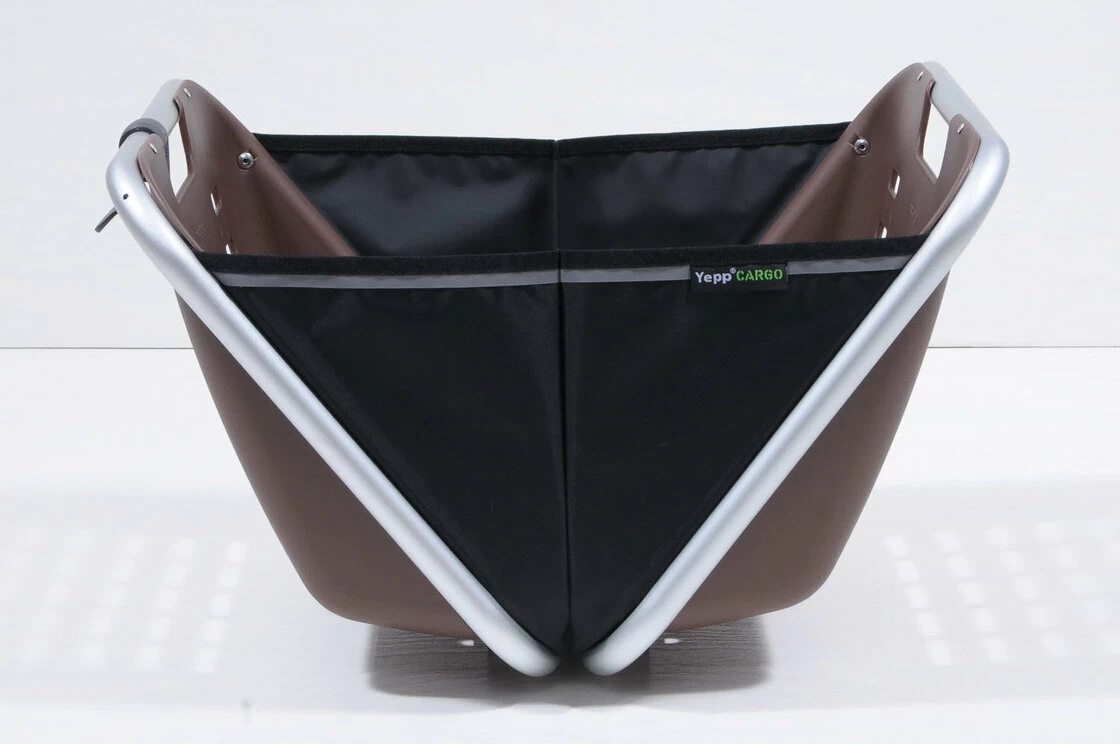 Przedni kosz rowerowy Yepp Cargo Boxx brązowy