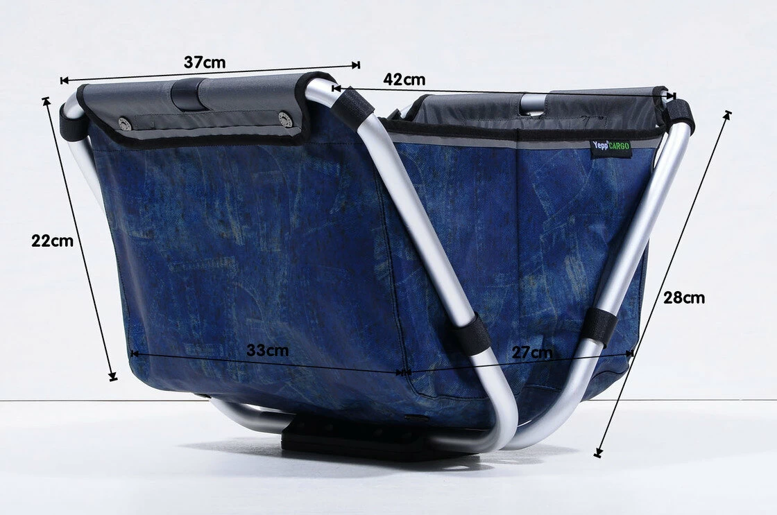 Przedni kosz rowerowy Yepp Cargo Flexx Jeans