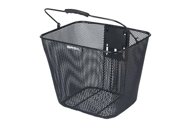 Przedni koszyk rowerowy Basil Bilbao KLICKfix Black