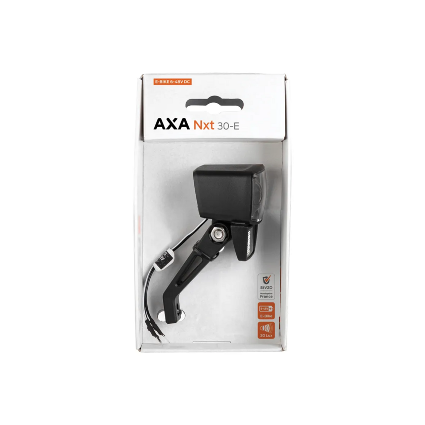 Przednia lampka rowerowa AXA NXT30 E-Bike 6-48V 30 Lux
