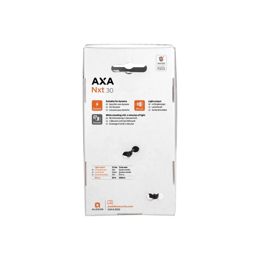 Przednia lampka rowerowa AXA NXT30 Steady na dynamo 30 Lux