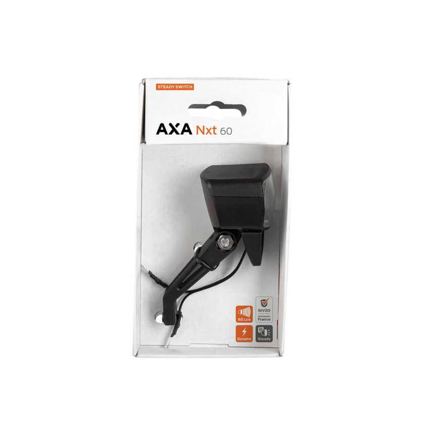 Przednia lampka rowerowa Axa NXT60 Steady na dynamo 60 Lux