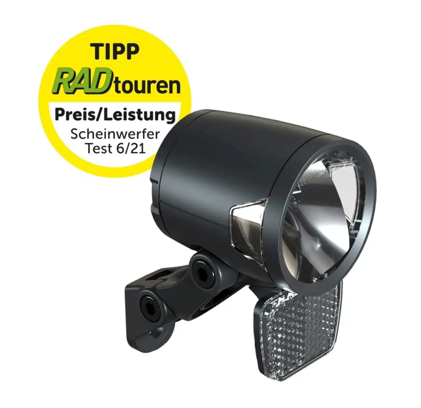 Przednia lampka rowerowa Herrmans H-Black MR8 dynamo 180 LM