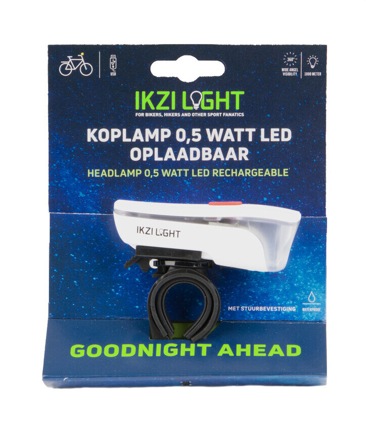Przednia lampka rowerowa IKZI Light Goodnight 10 LUX USB