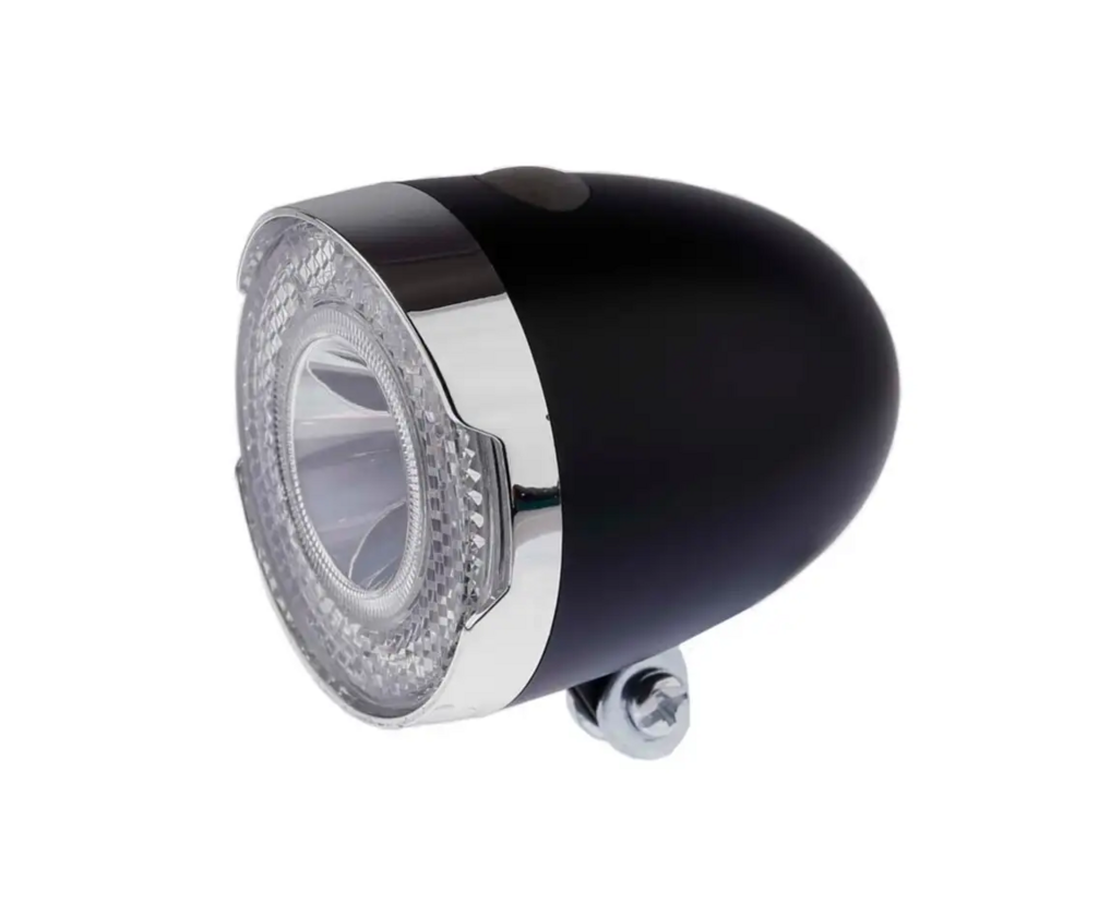 Przednia lampka rowerowa IKZI Light Retro JR Czarna