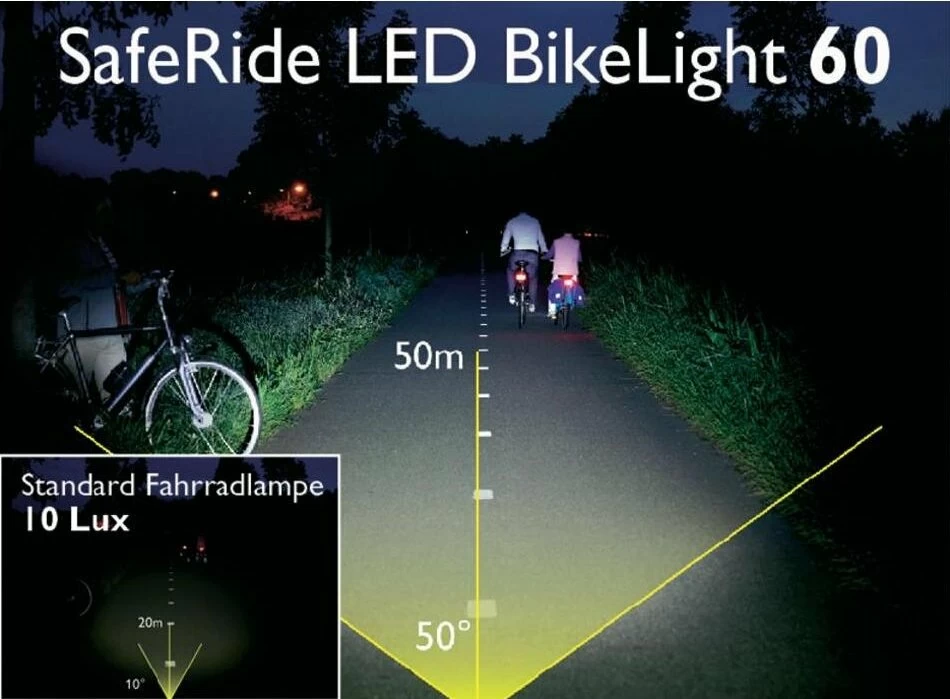 Przednia lampka rowerowa Philips SafeRide 60 LUX Dynamo czarna