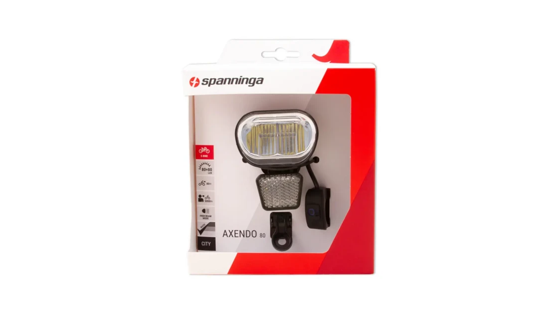 Przednia lampka rowerowa Spanninga Axendo 80 XEFc e-bike 6-36V