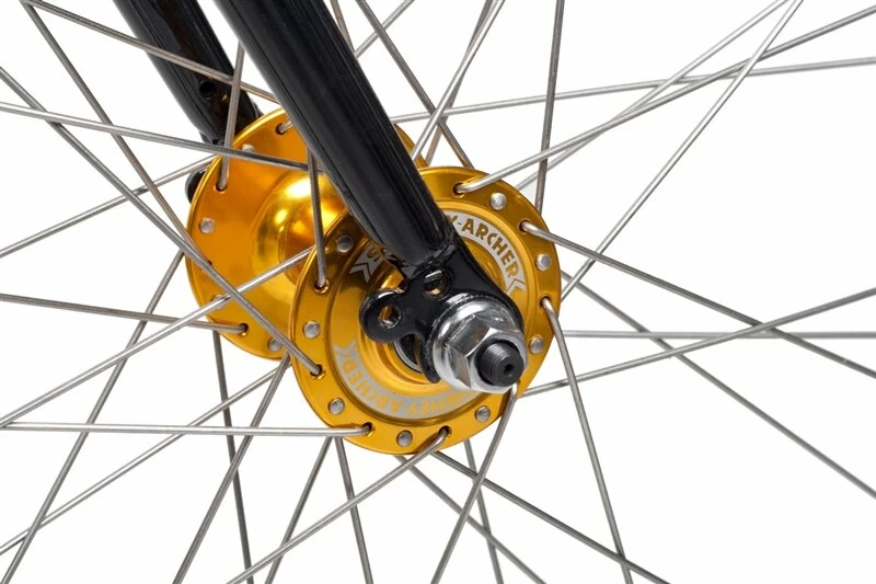 Przednia piasta rowerowa Sturmey Archer HBT30 ostre koło srebrna