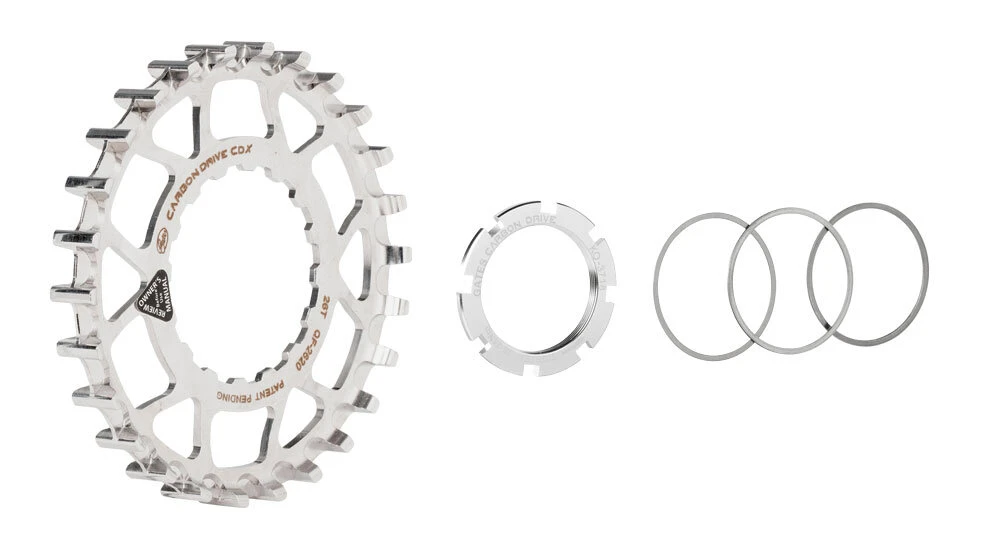 Przednia zębatka Carbon Drive CDX do roweru elektrycznego z napędem Bosch RVS Compleet 26T Silver