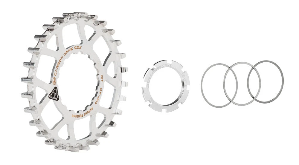 Przednia zębatka Carbon Drive CDX do roweru elektrycznego z napędem Bosch RVS Compleet 28T Silver