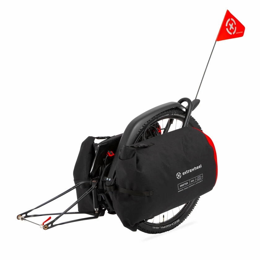 Przyczepka bagażowa Extrawheel Brave z kołem + torby Drifter Cordura