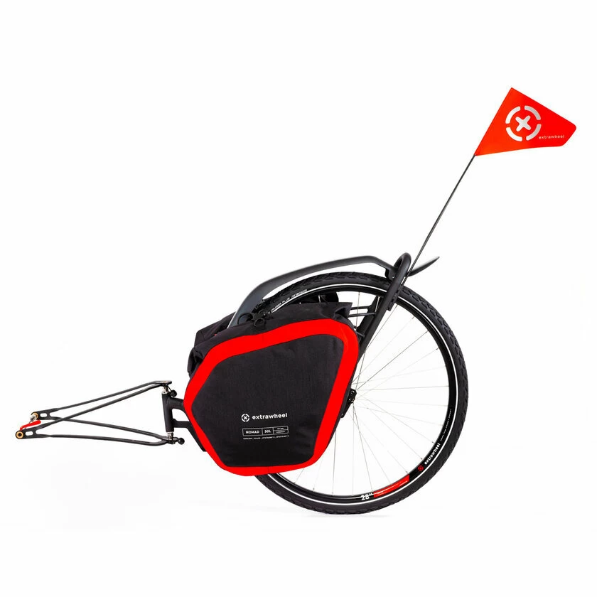 Przyczepka bagażowa Extrawheel Brave z kołem + torby Nomad Cordura
