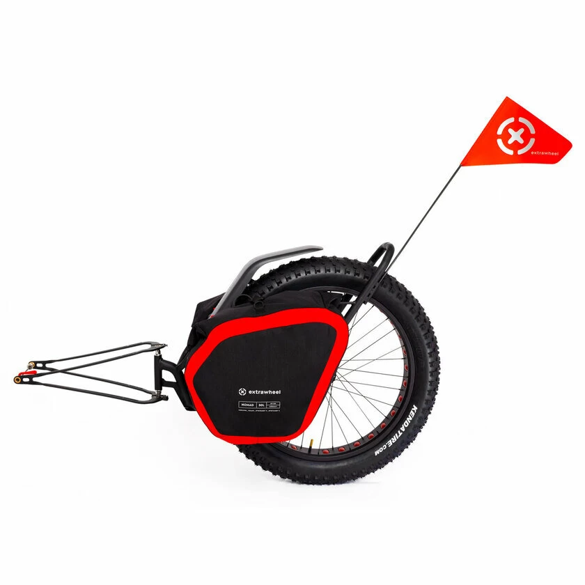 Przyczepka bagażowa Extrawheel Mate bez koła + sakwy Nomad Cordura