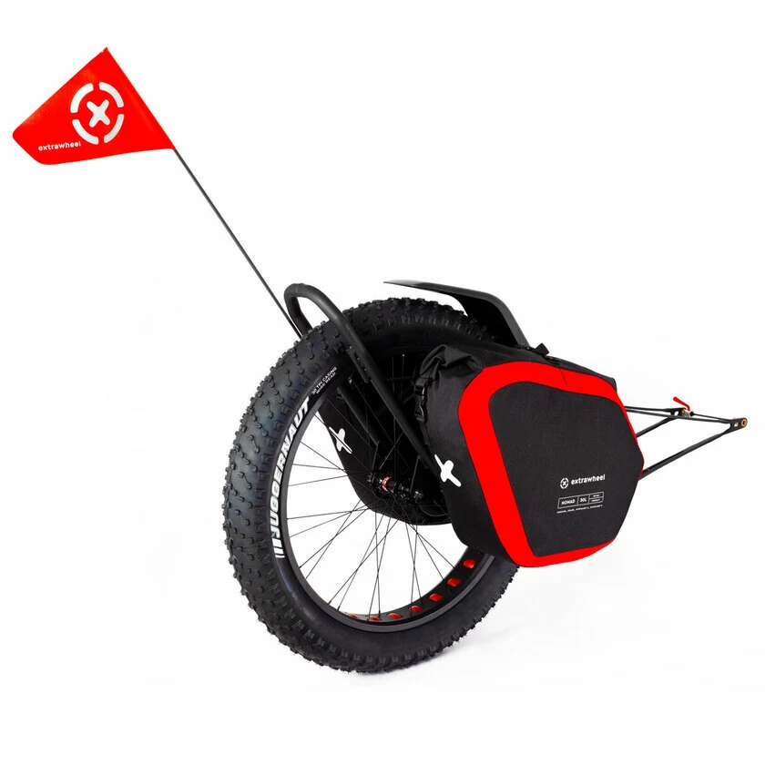 Przyczepka bagażowa Extrawheel Mate bez koła + sakwy Nomad Cordura