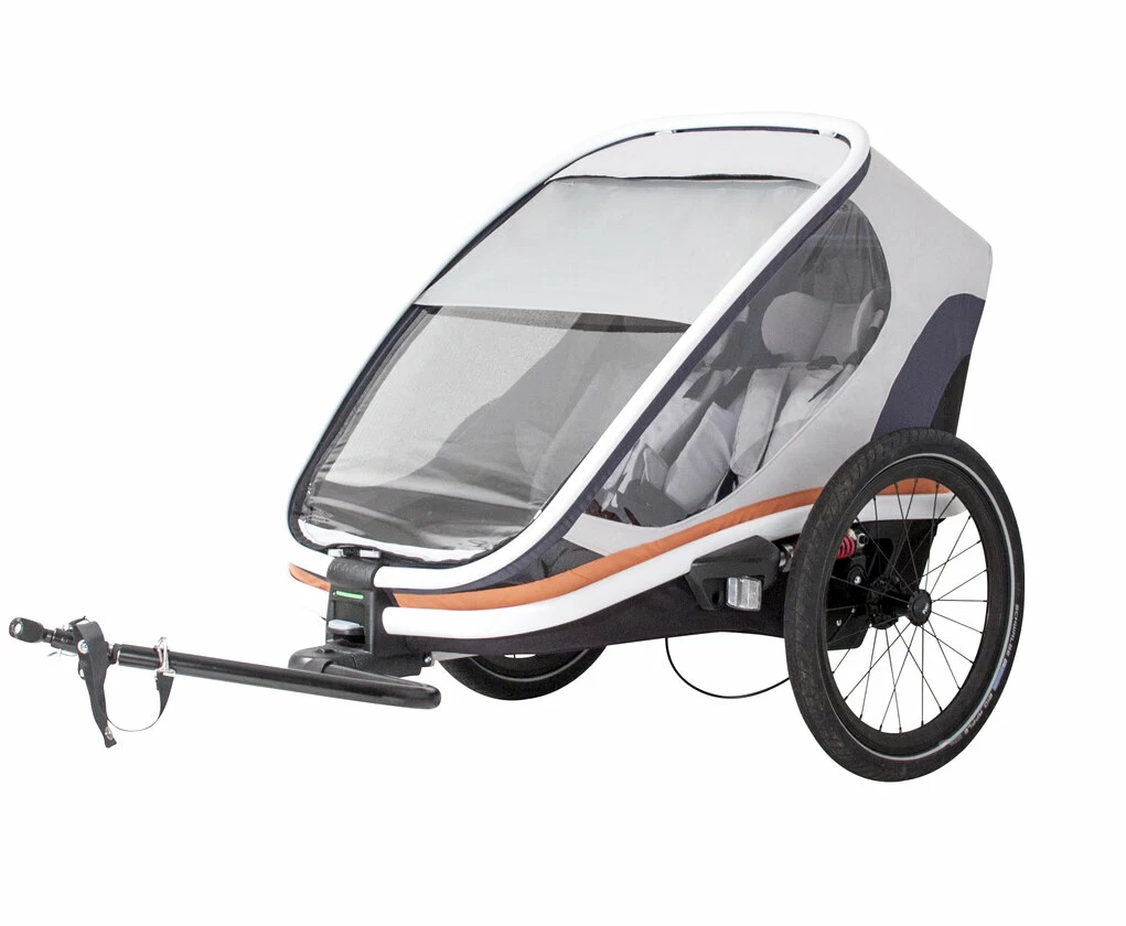 Przyczepka rowerowa dla dzieci Hamax Outback 2w1 szara