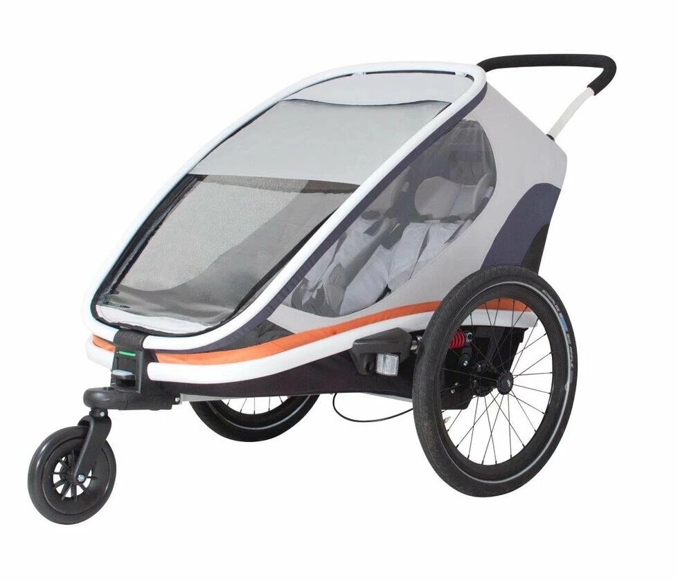 Przyczepka rowerowa dla dzieci Hamax Outback 2w1 szara